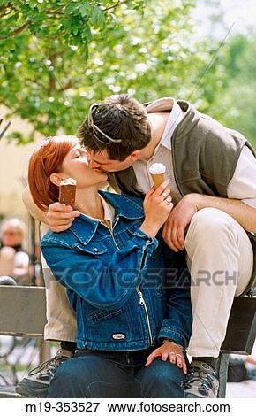 couple kissing View Large Photo Image Stock Photo - couple kissing. Fotosearch