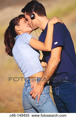 Couple kissing View Large Photo Image Stock Photography - Couple kissing. Fotosearch