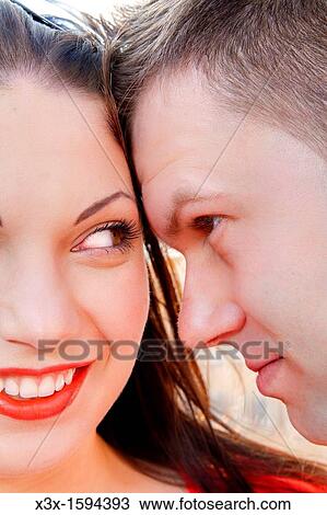 Couple looking at each other View Large Photo Image Stock Image - Couple looking at each other. Fotosearch