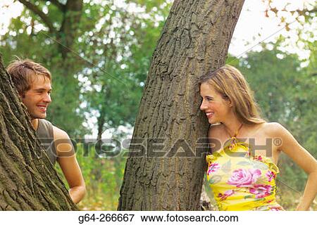 Couple looking at each other View Large Photo Image Stock Photo - Couple looking at each other. Fotosearch