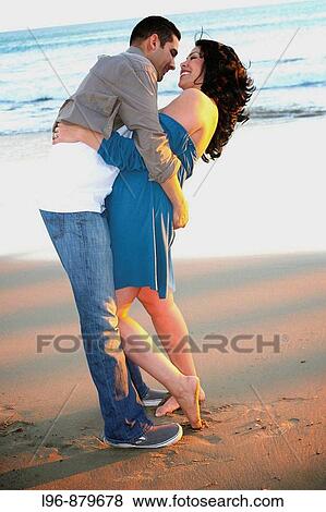 Couple on Beach View Large Photo Image Stock Photo - Couple on Beach. Fotosearch