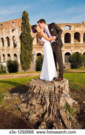 Couple, Rome View Large Photo Image Stock Photograph - Couple, Rome. Fotosearch