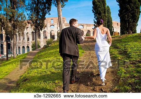 Couple, Rome View Large Photo Image Stock Photography - Couple, Rome. Fotosearch