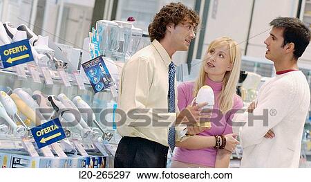 Couple shopping kitchen appliances View Large Photo Image Stock Photo - Couple shopping kitchen appliances. Fotosearch