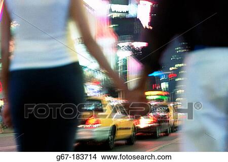 Picture - Couple. Times Square. New York City. USA. Fotosearch