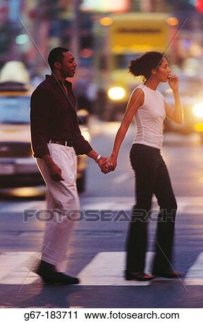 Stock Image - Couple. Times Square. New York City. USA. Fotosearch