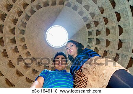 Couple together in the Roman Pantheon Rome Italy View Large Photo Image Stock Photo - Couple together in the Roman Pantheon Rome Italy. Fotosearch