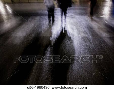 couple walking at night, Valencia. View Large Photo Image Stock Image - couple walking at night, Valencia.. Fotosearch