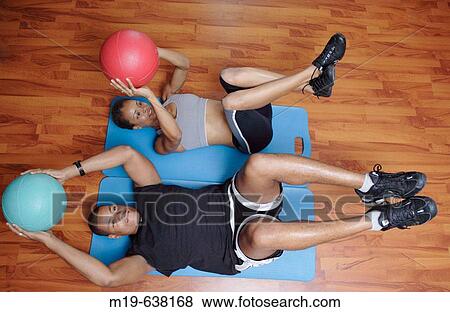 Couple Workout View Large Photo Image Stock Photo - Couple Workout. Fotosearch