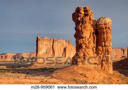 Courthouse Buttes Arches National Park Utah USA View Large Photo Image Stock Image - Courthouse Buttes Arches National Park Utah USA. Fotosearch