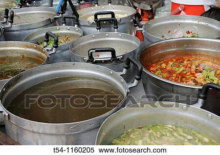 Courts of a street food in Bangkok View Large Photo Image Stock Photography - Courts of a street food in Bangkok. Fotosearch