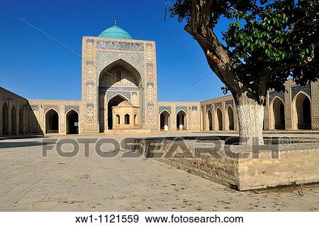 courtyard of Kalan, Kalyan, Kalon Mosque, Bukhara, Buchara, Silk Road, Unesco World Heritage Site, Uzbekistan, Central Asia View Large Photo Image Stock Photo - courtyard of Kalan, Kalyan, Kalon Mosque, Bukhara, Buchara, Silk Road, Unesco World Heritage Site, Uzbekistan, Central Asia. Fotosearch