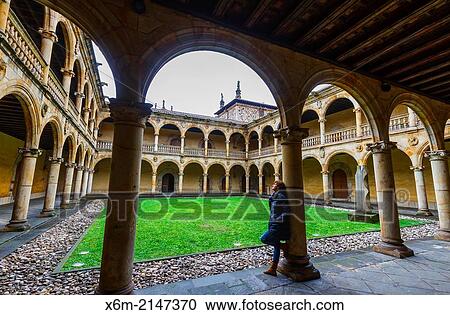Courtyard. University of the Holy Spirit (Sancti Spiritus). Oate. Guipuzkoa, Spain. View Large Photo Image Stock Image - Courtyard. University of the Holy Spirit (Sancti Spiritus). Oate. Guipuzkoa, Spain.. Fotosearch