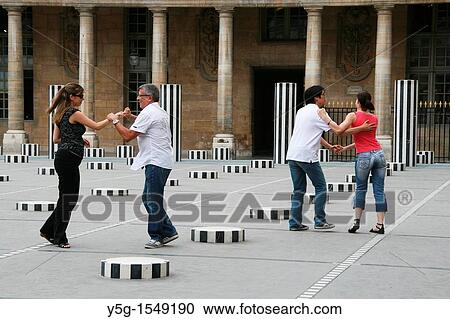 courtyard with buren columns at the palais royal palace paris france View Large Photo Image Stock Image - courtyard with buren columns at the palais royal palace paris france. Fotosearch