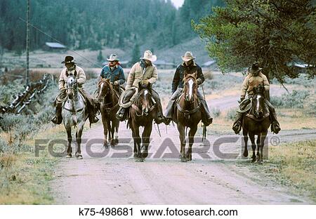 Cowboys horse ranch. Montana. USA. View Large Photo Image Stock Image - Cowboys horse ranch. Montana. USA.. Fotosearch