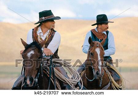 Cowboys on horses. Ponderosa Ranch. Central Oregon. USA View Large Photo Image Stock Photo - Cowboys on horses. Ponderosa Ranch. Central Oregon. USA. Fotosearch