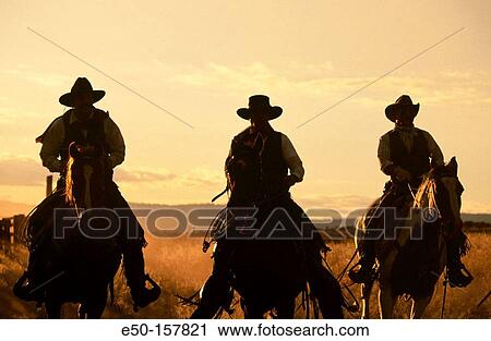Cowboys. Oregon. USA. View Large Photo Image Stock Image - Cowboys. Oregon. USA.. Fotosearch