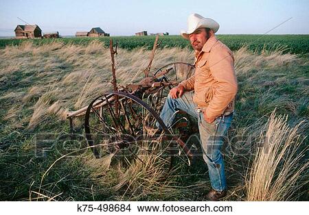 Picture - Cowboys, ranchers. Montana. USA.. Fotosearch