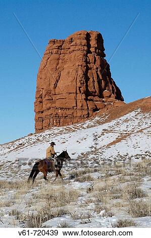 Cowgirl out for a ride in winter, Shell, Wyoming. Usa View Large Photo Image Stock Photo - Cowgirl out for a ride in winter, Shell, Wyoming. Usa. Fotosearch