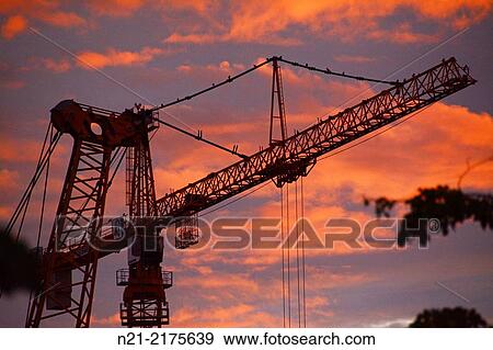 Crane at dusk near Alexanderplatz. Berlin, Germany, Europe. View Large Photo Image Stock Photo - Crane at dusk near Alexanderplatz. Berlin, Germany, Europe.. Fotosearch