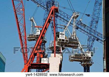 Cranes at The Pinnacle building site, City of London, UK View Large Photo Image Stock Image - Cranes at The Pinnacle building site, City of London, UK. Fotosearch