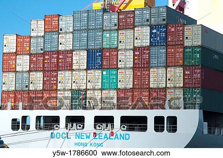 Cranes stacked on board a cargo ship in the Port of Melbourne, Australia View Large Photo Image Stock Image - Cranes stacked on board a cargo ship in the Port of Melbourne, Australia. Fotosearch