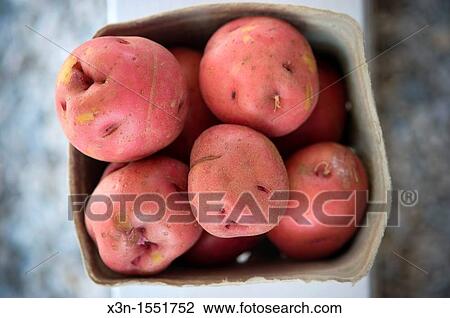 Crate of fresh potatoes at farm stand View Large Photo Image Stock Image - Crate of fresh potatoes at farm stand. Fotosearch