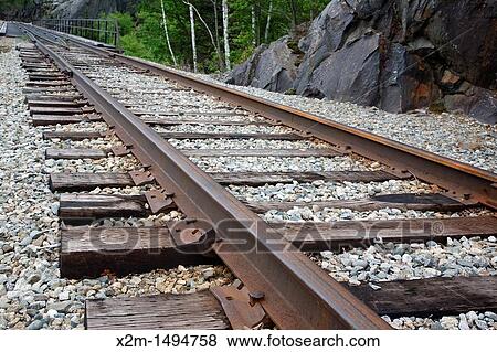 Crawford Notch State Park - Location of where the Mt Willard Railroad track near the Willey Brook Trestle along the old Maine Central Railroad in the White Mountains, New Hampshire USA View Large Photo Image Stock Photo - Crawford Notch State Park - Location of where the Mt Willard Railroad track near the Willey Brook Trestle along the old Maine Central Railroad in the White Mountains, New Hampshire USA. Fotosearch