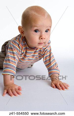 Stock Image - Crawling baby.. Fotosearch