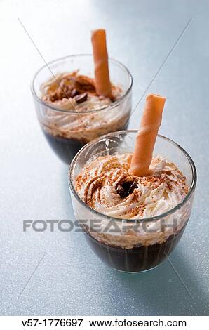 Stock Photo - Creamy dessert. Fotosearch
