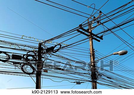 Creativ cableing, Mae Hong Son, Thailand, Southeast Asia. View Large Photo Image Stock Image - Creativ cableing, Mae Hong Son, Thailand, Southeast Asia.. Fotosearch
