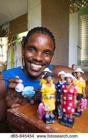 Creole artist, Creole Craft Village, Anse aux Pins, Mahe island, Seychelles View Large Photo Image Picture - Creole artist, Creole Craft Village, Anse aux Pins, Mahe island, Seychelles. Fotosearch