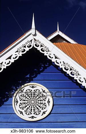 Stock Photograph - creole house, Bequia, Grenadines Islands, Winward Islands, Lesser Antilles, Caribbean Sea. Fotosearch