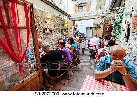 Creperie, Vilafranca de Conflent, Roussillon, Pyr? n? es-Orientales, France View Large Photo Image Stock Image - Creperie, Vilafranca de Conflent, Roussillon, Pyr? n? es-Orientales, France. Fotosearch
