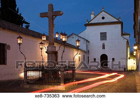 Stock Image - Cristo de los Faroles square, Cordoba. Andalucia, Spain. Fotosearch