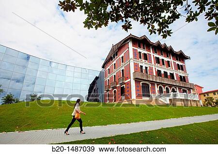 Cristobal Balenciaga Museoa (Balenciaga Museum), Getaria, Gipuzkoa, Baske Country, Spain View Large Photo Image Stock Photo - Cristobal Balenciaga Museoa (Balenciaga Museum), Getaria, Gipuzkoa, Baske Country, Spain. Fotosearch