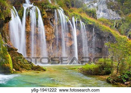 Croatia - autumn view of waterfalls and water cascades in Plitvice Lakes National Park, Plitvice, central Croatia, UNESCO. View Large Photo Image Stock Image - Croatia - autumn view of waterfalls and water cascades in Plitvice Lakes National Park, Plitvice, central Croatia, UNESCO.. Fotosearch