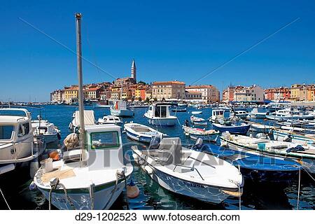 Stock Image - croatia, istria - town of rovinj. Fotosearch