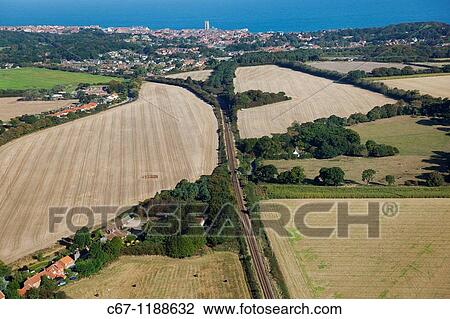 Cromer Norfolk & Farmland September from the Air View Large Photo Image Stock Image - Cromer Norfolk & Farmland September from the Air. Fotosearch