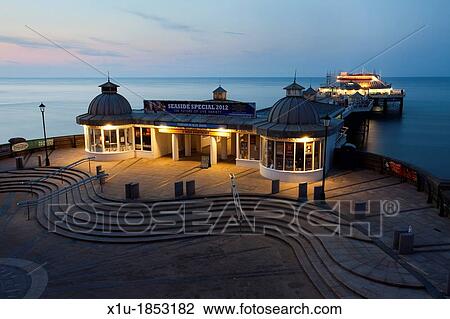Stock Image - Cromer Pier at Dusk Cromer Norfolk England. Fotosearch