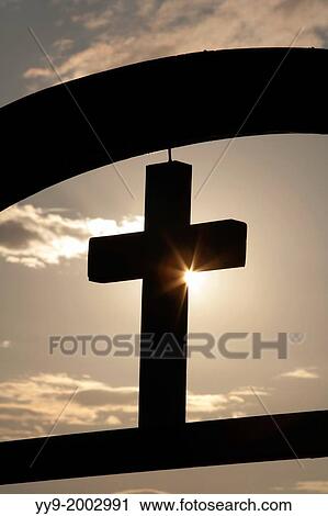 Stock Image - Cross at Hvammstangi Church - Vatnsnes Peninsula - Northern Iceland.. Fotosearch