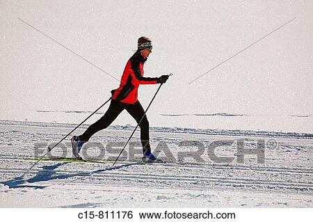 Cross-country skiing View Large Photo Image Stock Photograph - Cross-country skiing. Fotosearch