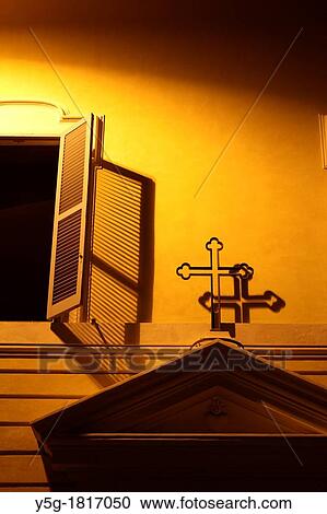 cross outside doorway in rome at night View Large Photo Image Stock Image - cross outside doorway in rome at night. Fotosearch