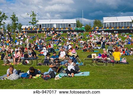 crowds at Pori Jazz festival Pori Finland Europe View Large Photo Image Stock Photo - crowds at Pori Jazz festival Pori Finland Europe. Fotosearch