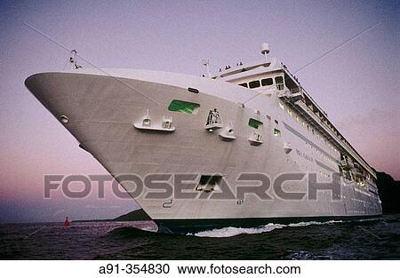 Stock Image - Cruise on the MS Paul Gauguin in French Polynesia.. Fotosearch