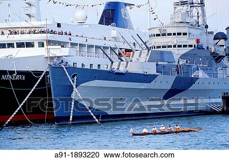 Cruise ship and HMS Belfast on the River Thames, London, England, UK View Large Photo Image Stock Image - Cruise ship and HMS Belfast on the River Thames, London, England, UK. Fotosearch