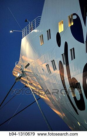 Stock Photo - Cruise ship at La Goulette, Tunis, Tunisia. Fotosearch