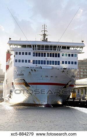 Cruise Ship, Barcelona Harbour, Catalonia, Spain View Large Photo Image Stock Photo - Cruise Ship, Barcelona Harbour, Catalonia, Spain. Fotosearch