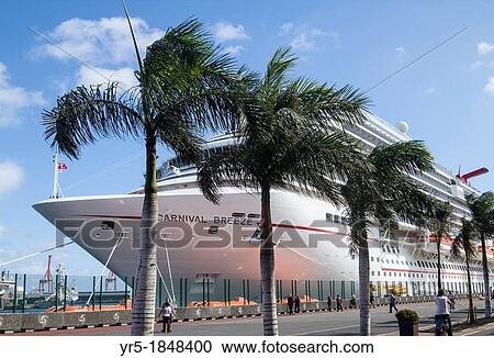 Cruise ship Carnival Breeze in Las Palmas port on Gran Canaria, Canary Islands, Spain View Large Photo Image Stock Image - Cruise ship Carnival Breeze in Las Palmas port on Gran Canaria, Canary Islands, Spain. Fotosearch