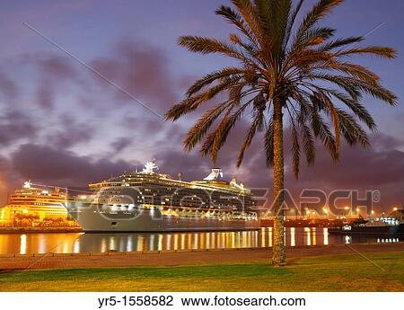 Cruise ship in Las Palmas on Gran Canaria, Canary Islands, Spain View Large Photo Image Stock Image - Cruise ship in Las Palmas on Gran Canaria, Canary Islands, Spain. Fotosearch